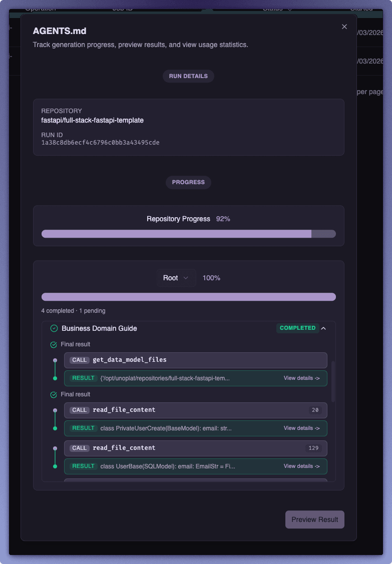 AGENTS.md Workflow Progress